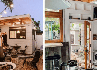 Pai viraliza ao construir cafeteria em seu quintal; confira fotos.