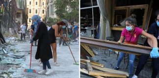 Jovens do Líbano saem às ruas para limpar e reconstruir Beirute; confira fotos.