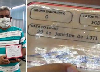 Ele doa sangue há quase 50 anos e já salvou a vida de cerca de 4 mil pessoas. Um herói!