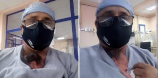 Herói do dia: Enfermeiro cubano salva bebê usando método da “mãe canguru” Herói do dia: Enfermeiro cubano salva bebê usando método da “mãe canguru”