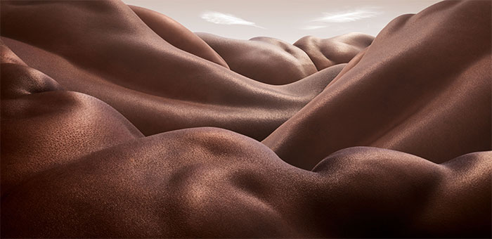 contioutra.com - Fotógrafo cria paisagens usando apenas corpos humanos e o resultado é majestoso. Confira!