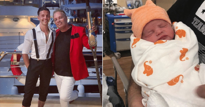 Pai celebra vinda ao mundo da filha que teve com o ex-namorado da filha mais velha