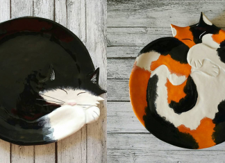 Nenhum amante de gatos será capaz de resistir a esses pratos de cerâmica decorativos