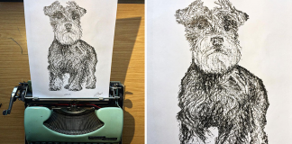Conheça este artista que desenha com uma máquina de escrever. Os resultados são impressionantes!