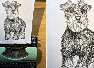 Conheça este artista que desenha com uma máquina de escrever. Os resultados são impressionantes!