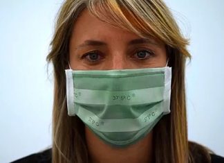Empresa espanhola criou uma máscara que muda de cor conforme a febre.