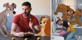 Artista coloca personagens da Disney em suas fotos para trazê-los à vida real. Muito divertido!