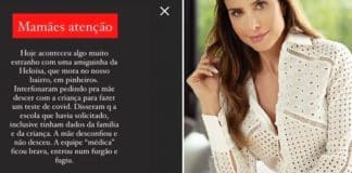 Pais e mães fazem alerta sobre suposto “golpe do teste de covid-19 em crianças”, em SP