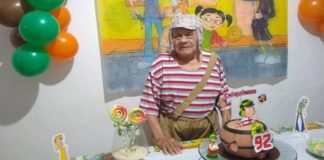 Vovô de 92 anos realiza sonho de festa de aniversário com o tema “Chaves” e viraliza na web