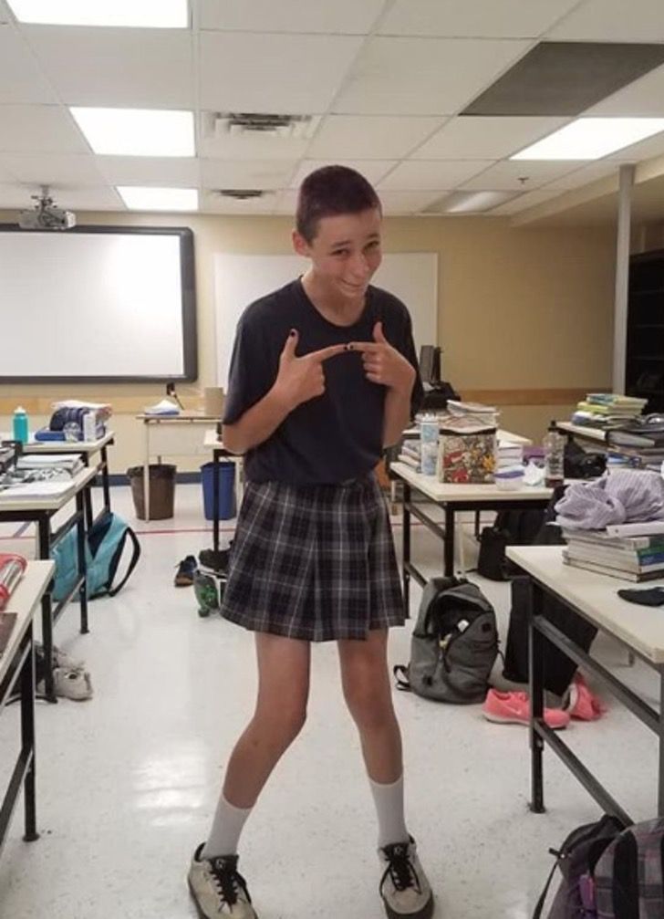 contioutra.com - Alunos de escolas no Canadá usam saias para quebrar estereótipos: "Roupas não têm gênero"