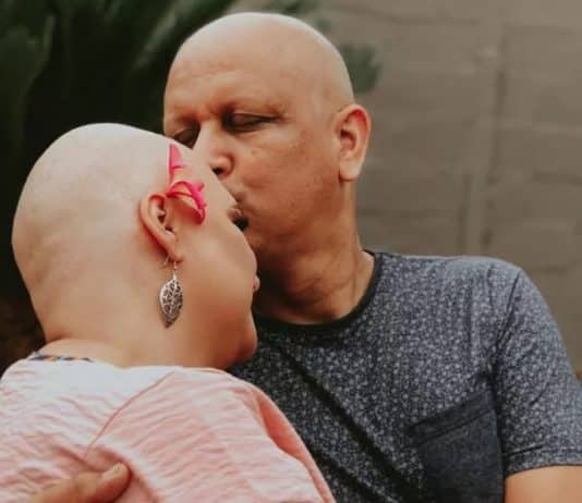Marido e mulher são diagnosticados juntos com câncer. Eles apoiaram um ao outro para vencer a batalha