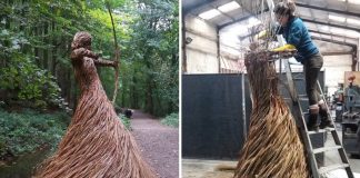 Essa artista cria esculturas cativantes feitas de galhos de árvores. Parece que estão vivas!