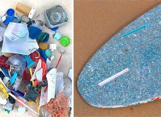 Jovem surfista recicla plásticos encontrados na praia e faz pranchas sustentáveis.