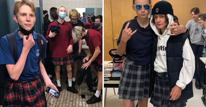 Alunos de escolas no Canadá usam saias para quebrar estereótipos: “Roupas não têm gênero”