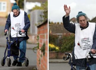 “Ela é muito competitiva”: Vovó de 104 anos busca arrecadar fundos caminhando uma maratona.