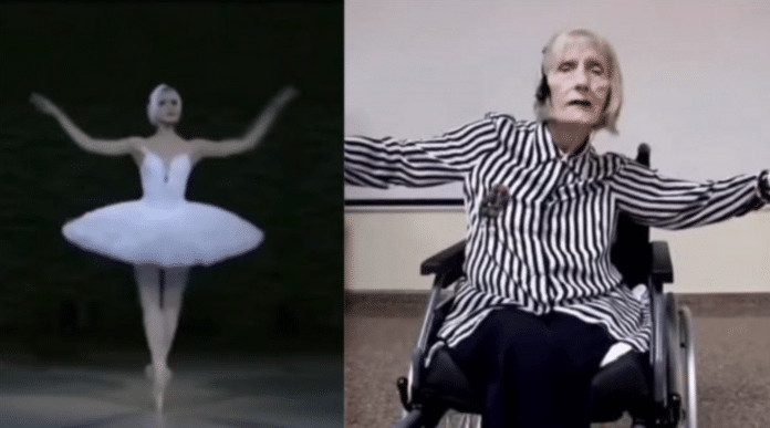 Ex-bailarina com Alzheimer dança novamente após ouvir “Lago dos cisnes”.
