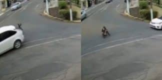 Vídeo mostra mulher se jogando de carro em movimento para fugir de assédio em SC Vídeo mostra mulher se jogando de carro em movimento para fugir de assédio em SC