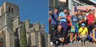 Jovens muçulmanos protegem igreja católica após ataques na França Jovens muçulmanos protegem igreja católica após ataques na França