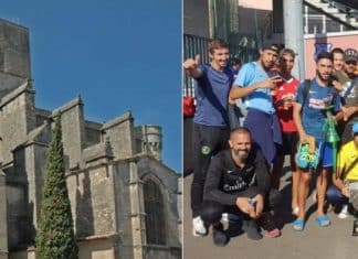 Jovens muçulmanos protegem igreja católica após ataques na França