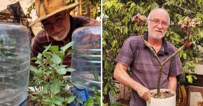 Vovô de 61 anos encontra sua paixão ao ensinar plantio e cultivo. Agora ele faz sucesso nas redes sociais!