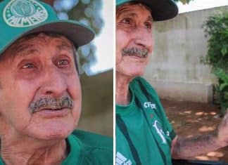 Vovô pede um celular com teclas de presente de Natal. Seu filho faleceu e ele quer ligar para a nora