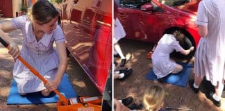Na Austrália, meninas aprendem sobre manutenção de automóveis na escola desde os 11 anos. Na Austrália, meninas aprendem sobre manutenção de automóveis na escola desde os 11 anos.