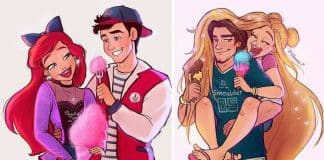 É assim que os casais Disney seriam se vivessem em nosso mundo. Confira as ilustrações!