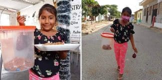 Menina de 9 anos pagou seu próprio presente de Natal com a venda de cocadas caseiras