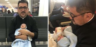 Padre peruano adota bebê abandonado com síndrome de Down