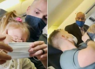 Família é expulsa de avião depois que a filha de 2 anos se recusou a usar máscara