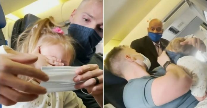 Família é expulsa de avião depois que a filha de 2 anos se recusou a usar máscara