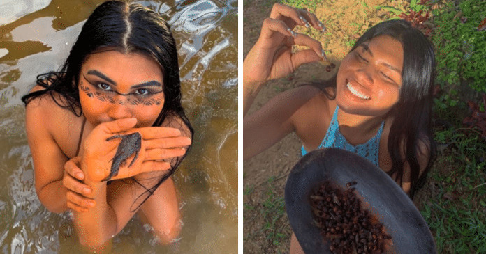 Jovem indígena se torna influente com suas tradições amazônicas. ‘Quero mostrar o que a natureza tem’