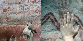 Gigantesca parede de pinturas pré-históricas foi descoberta na Amazônia. Tem mais de 12 mil anos!