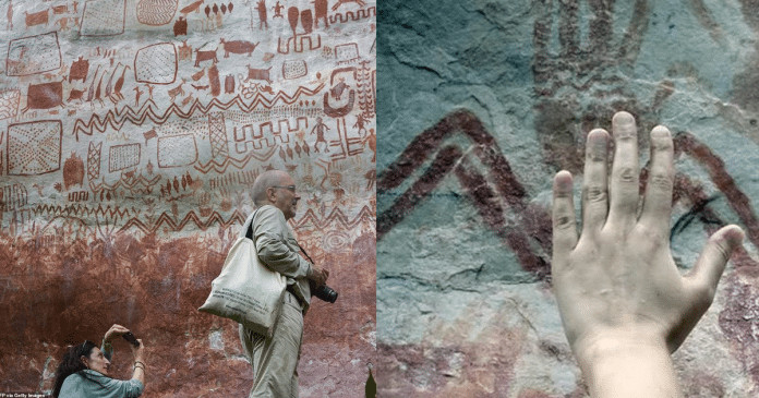Gigantesca parede de pinturas pré-históricas foi descoberta na Amazônia. Tem mais de 12 mil anos!