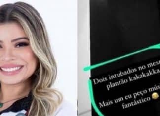 Médica faz piada com pacientes intubados no plantão: “kakakakka mais um eu peço música”