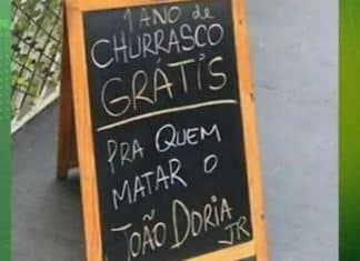 Comerciante é detido após oferecer um ano de churrasco a quem tirar a vida do governador de SP