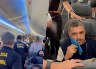Avião retorna a aeroporto após passageiro se recusar a usar a máscara (VÍDEO)
