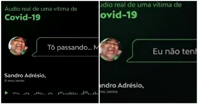Último áudio enviado por vítima da Covid-19 é usada em campanha do Governo de Goiás