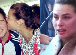 Confinada no Big Brother italiano, a modelo brasileira Dayane Mello vê velório de irmão por videochamada