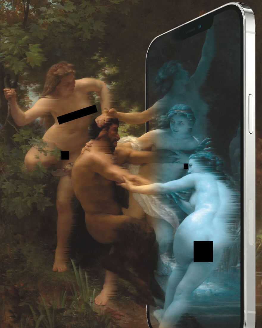 contioutra.com - Artista digital re-contextualiza pinturas famosas para criticar a sociedade moderna