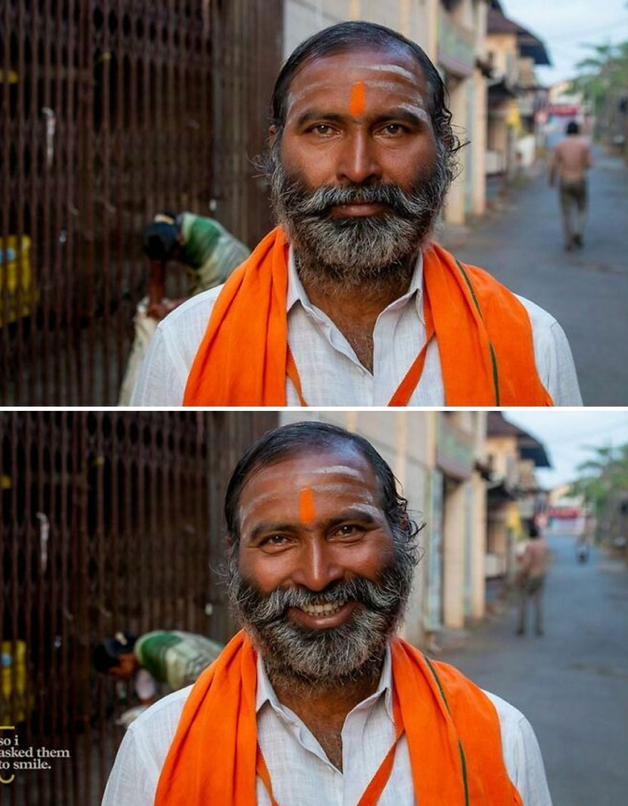contioutra.com - “Então eu lhes pedi para sorrir”: 30 retratos de estranhos que mostram o poder de um sorriso