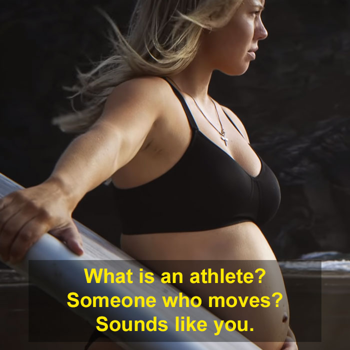 contioutra.com - Nike lança anúncio poderoso de roupas de gestantes com atletas grávidas e lactantes