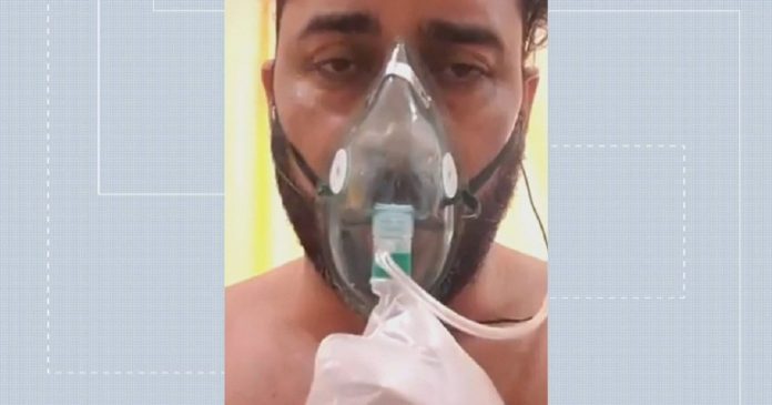 Paciente de Covid-19 que aguarda vaga na UTI faz vídeo pedindo socorro: “Tenho medo”