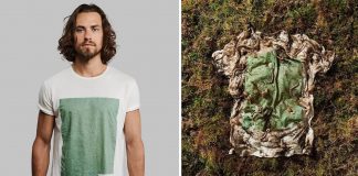 Empresários criam camisetas biodegradáveis ​​que podem ser plantadas e se tornar alimento para o solo