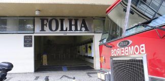 Incêndio atinge prédio da ‘Folha de S.Paulo’ na tarde desta terça-feira