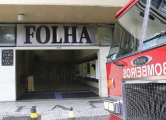 Incêndio atinge prédio da ‘Folha de S.Paulo’ na tarde desta terça-feira