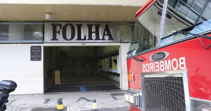 Incêndio atinge prédio da ‘Folha de S.Paulo’ na tarde desta terça-feira