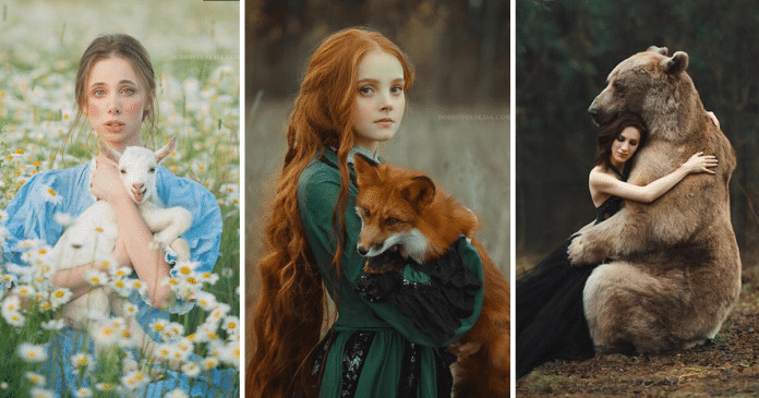 Fotógrafa captura momentos mágicos entre humanos e animais e surpreende com seu talento. (40 fotos)