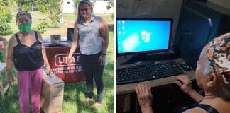 Universitários dão computador a estudante de 81 anos sem recursos.