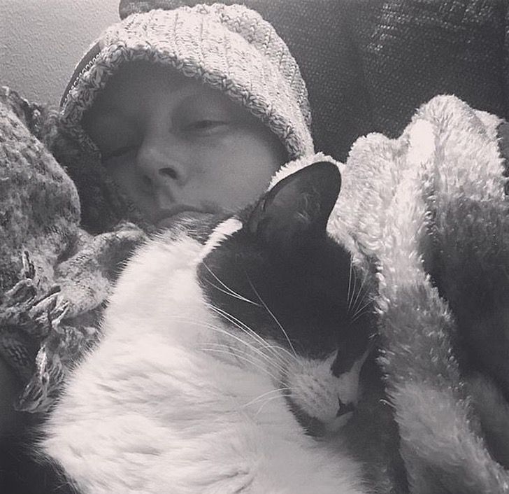 contioutra.com - Mulher diz que sobreviveu ao câncer de mama graças ao seu gato.